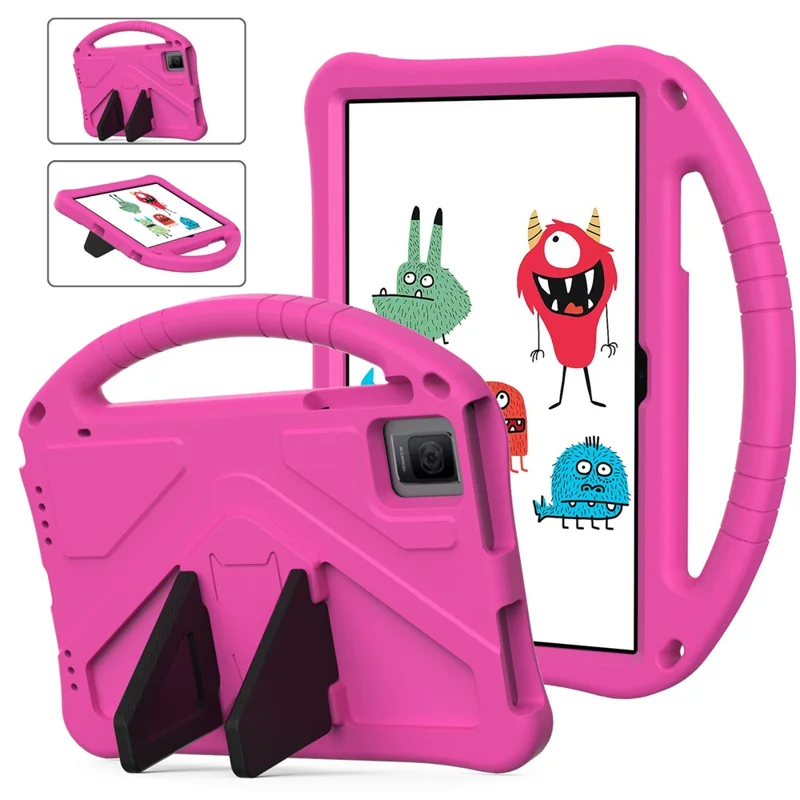 For TCL Tab 10 Gen 2 / T-Mobile REVVL Tab / Blackview Oscal Pad 15 / Tab 11 WiFi / Tab 11 SE / Tab 11 Case Handle EVA Cover - Rose