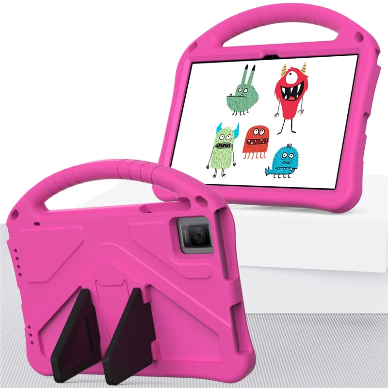 For TCL Tab 10 Gen 2 / T-Mobile REVVL Tab / Blackview Oscal Pad 15 / Tab 11 WiFi / Tab 11 SE / Tab 11 Case Handle EVA Cover - Rose