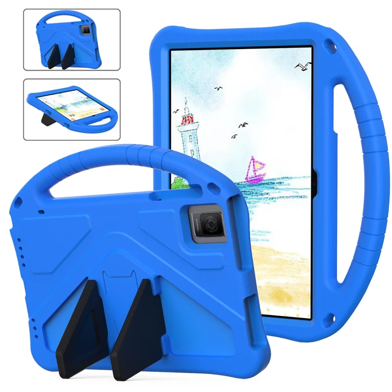 For TCL Tab 10 Gen 2 / T-Mobile REVVL Tab / Blackview Oscal Pad 15 / Tab 11 WiFi / Tab 11 SE / Tab 11 Case Handle EVA Cover - Blue