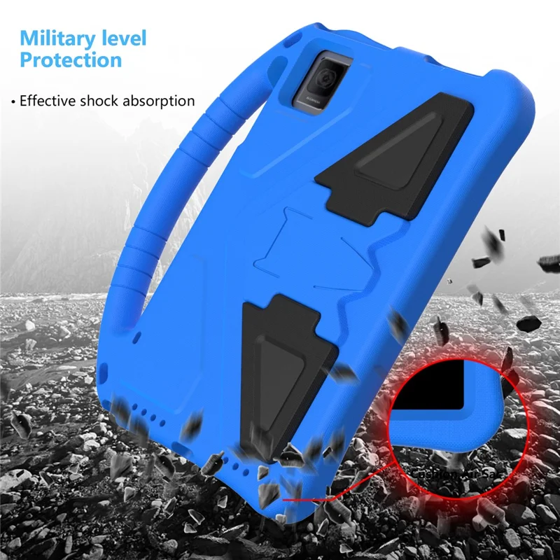For TCL Tab 10 Gen 2 / T-Mobile REVVL Tab / Blackview Oscal Pad 15 / Tab 11 WiFi / Tab 11 SE / Tab 11 Case Handle EVA Cover - Blue