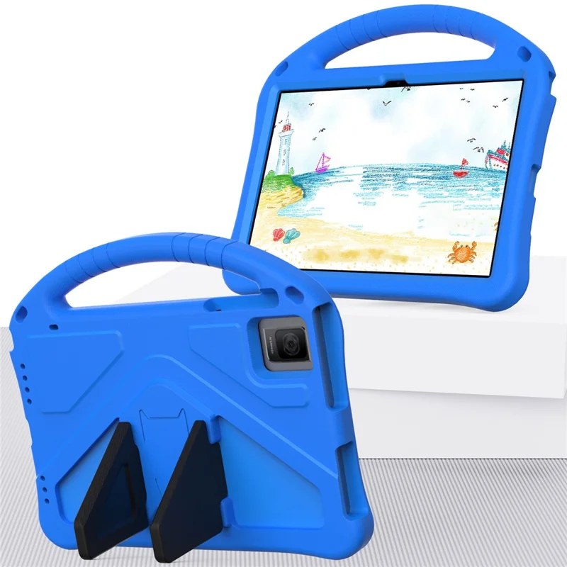 For TCL Tab 10 Gen 2 / T-Mobile REVVL Tab / Blackview Oscal Pad 15 / Tab 11 WiFi / Tab 11 SE / Tab 11 Case Handle EVA Cover - Blue