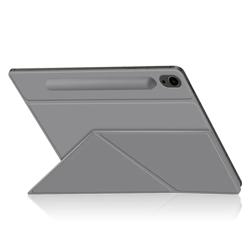 For Samsung Galaxy Tab S10 FE / S9 FE / S9 Case Magnetic V-Fold Stand Tablet Cover with Auto Sleep  /  Wake - Grey