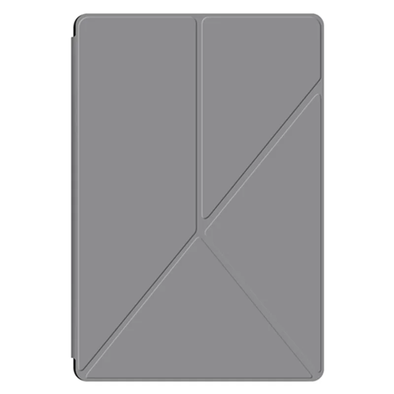 For Samsung Galaxy Tab S10 FE / S9 FE / S9 Case Magnetic V-Fold Stand Tablet Cover with Auto Sleep  /  Wake - Grey