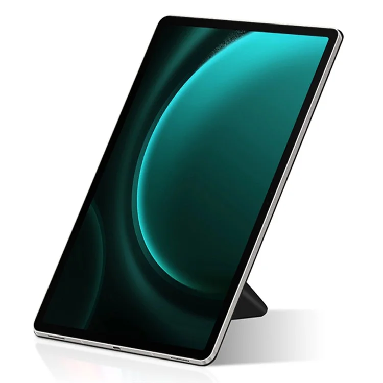 Pour Samsung Galaxy Tab S9 FE+ Étui Magnétique en Cuir PU + PC Anti-rayures Support Pliant en V Étui pour Tablette - Noir