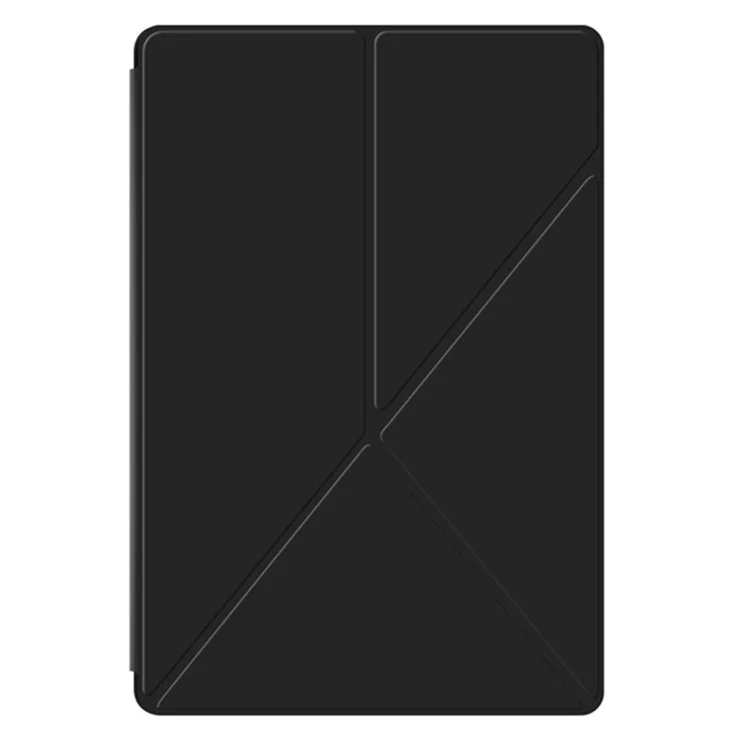 Pour Samsung Galaxy Tab S9 FE+ Étui Magnétique en Cuir PU + PC Anti-rayures Support Pliant en V Étui pour Tablette - Noir
