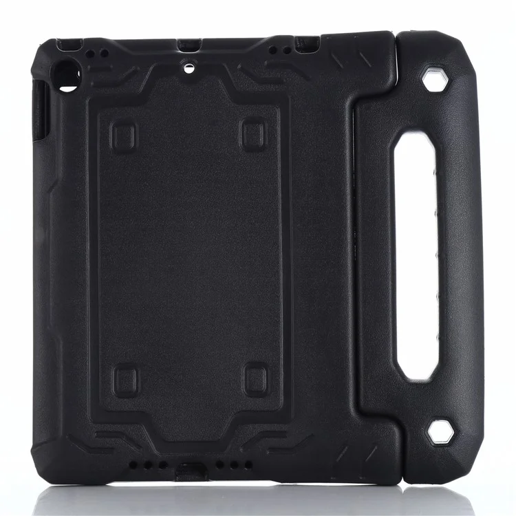 For iPad 10.2 (2021)  /  (2020)  /  (2019) Case EVA Anti-drop Protective Tablet Cover with Front Lid and Kickstand Handle - Black