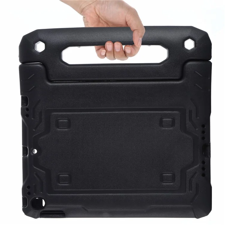 Para iPad 10.2 (2021) / (2020) / (2019) Capa EVA Anti-queda Capa Protetora de Tablet com Tampa Frontal e Suporte de Apoio - Preto