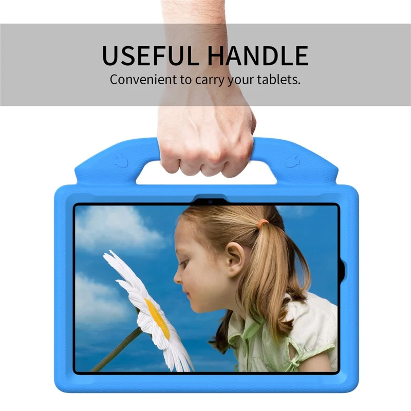 For Xiaomi Redmi Pad / Lenovo Tab M10 Plus (3rd Gen) Tablet EVA Case with Thumb Kickstand - Blue