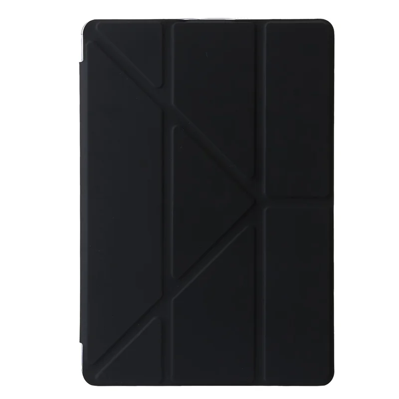 For Lenovo Tab M11 / Xiaoxin Pad 11 2024 Tablet Case Origami Stand TPU+Acrylic+PU Flip Cover - Black