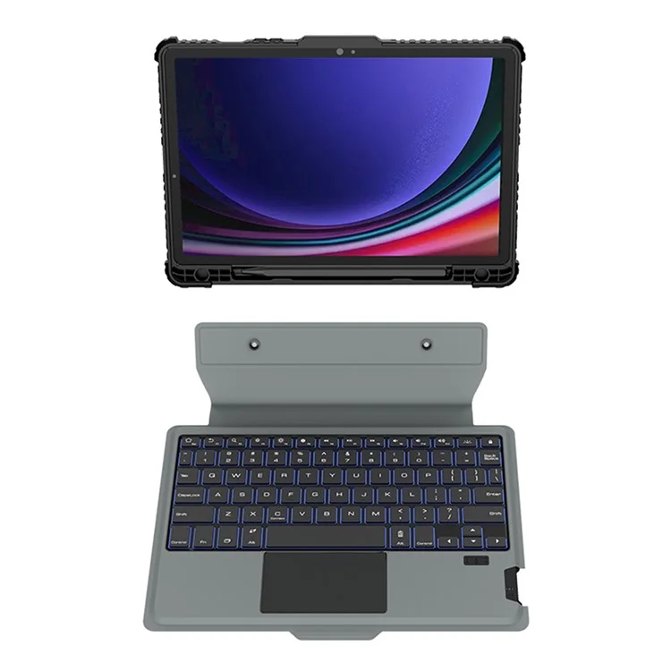 NILLKIN для Samsung Galaxy Tab S9 Tablet Case с съемной клавиатурой с подсветкой Bluetooth