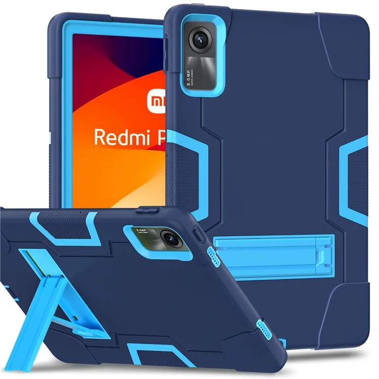 Für Xiaomi Redmi Pad SE-Hülle PC+Silikon Tablet Schutzhülle - Navy Blue / Blue