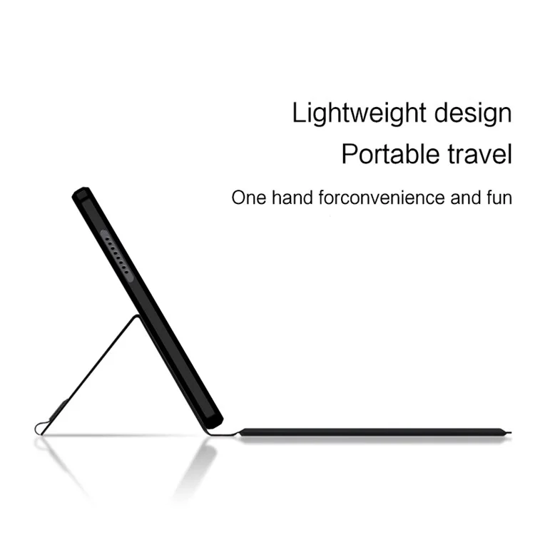 Custodia in pelle per Samsung Galaxy Tab A9 + Tastiera Bluetooth con touchpad e retroilluminazione