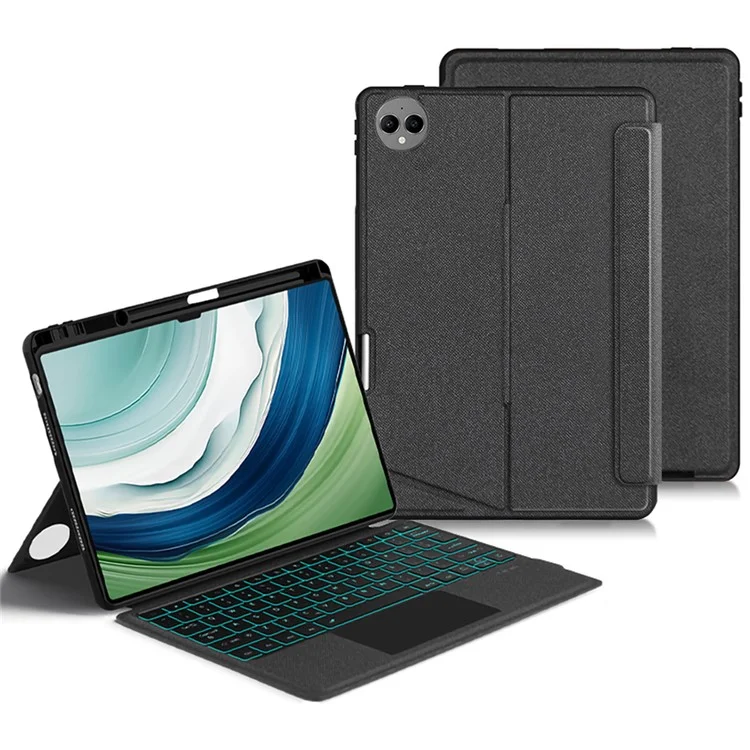 For Huawei MatePad Pro 13.2 Leather Case + Bluetooth-compatible Keyboard with Backlight Trackpad