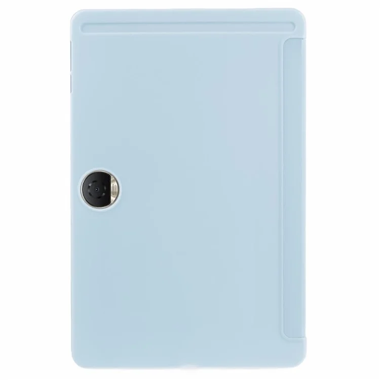 For Honor Pad 9 Case Anti-Scratch PU+Silicone Tri-fold Stand Tablet Cover - Baby Blue