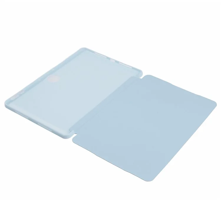 For Honor Pad 9 Case Anti-Scratch PU+Silicone Tri-fold Stand Tablet Cover - Baby Blue