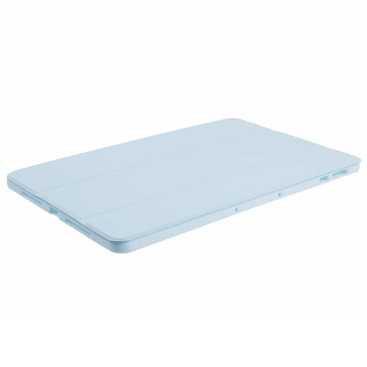 For Honor Pad 9 Case Anti-Scratch PU+Silicone Tri-fold Stand Tablet Cover - Baby Blue