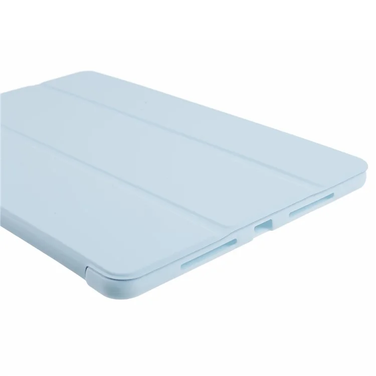 For Honor Pad 9 Case Anti-Scratch PU+Silicone Tri-fold Stand Tablet Cover - Baby Blue