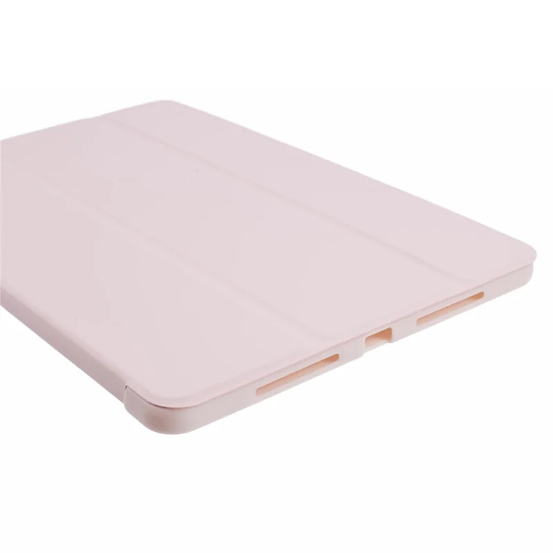 For Honor Pad 9 Case Anti-Scratch PU+Silicone Tri-fold Stand Tablet Cover - Pink
