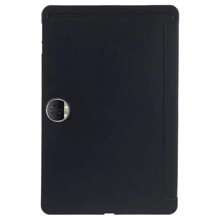 For Honor Pad 9 Case Anti-Scratch PU+Silicone Tri-fold Stand Tablet Cover - Black