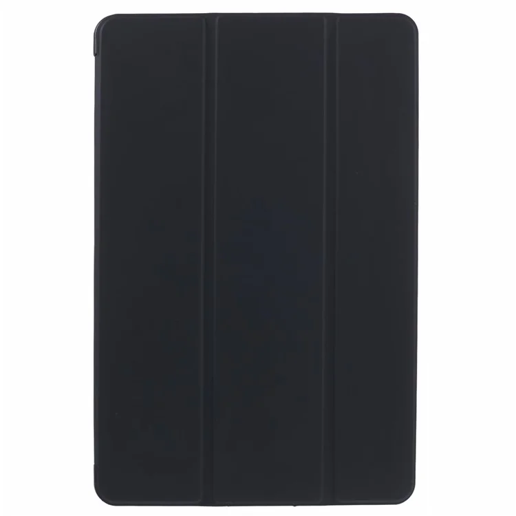 For Honor Pad 9 Case Anti-Scratch PU+Silicone Tri-fold Stand Tablet Cover - Black