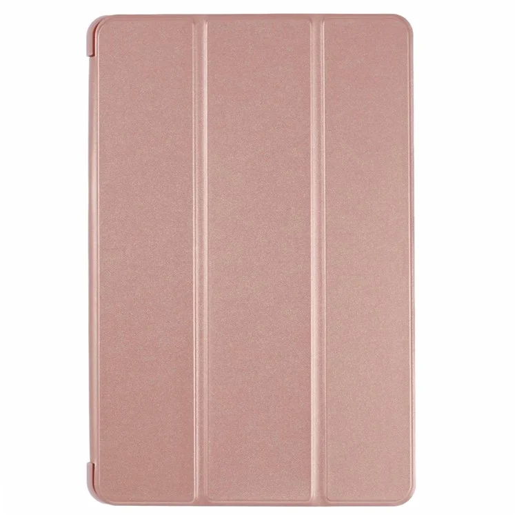For Honor Pad 9 Case Anti-Scratch PU+Silicone Tri-fold Stand Tablet Cover - Rose Gold