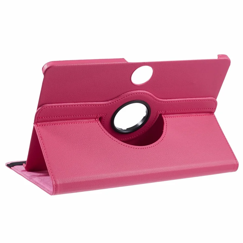 For Honor Pad 9 Case Scratch-resistant PU Leather Tablet Cover with Rotating Stand - Rose