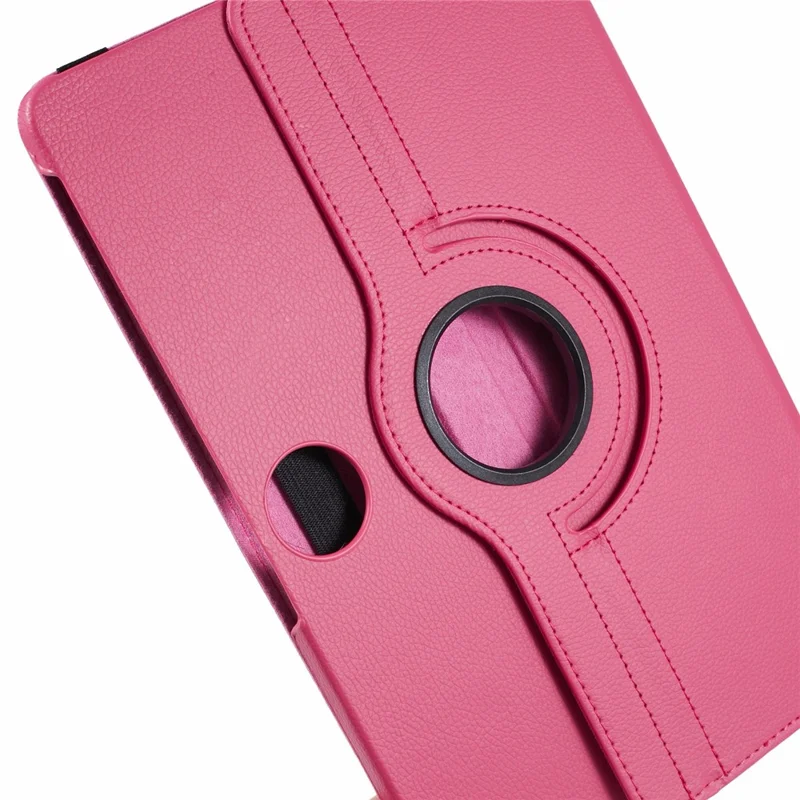 For Honor Pad 9 Case Scratch-resistant PU Leather Tablet Cover with Rotating Stand - Rose