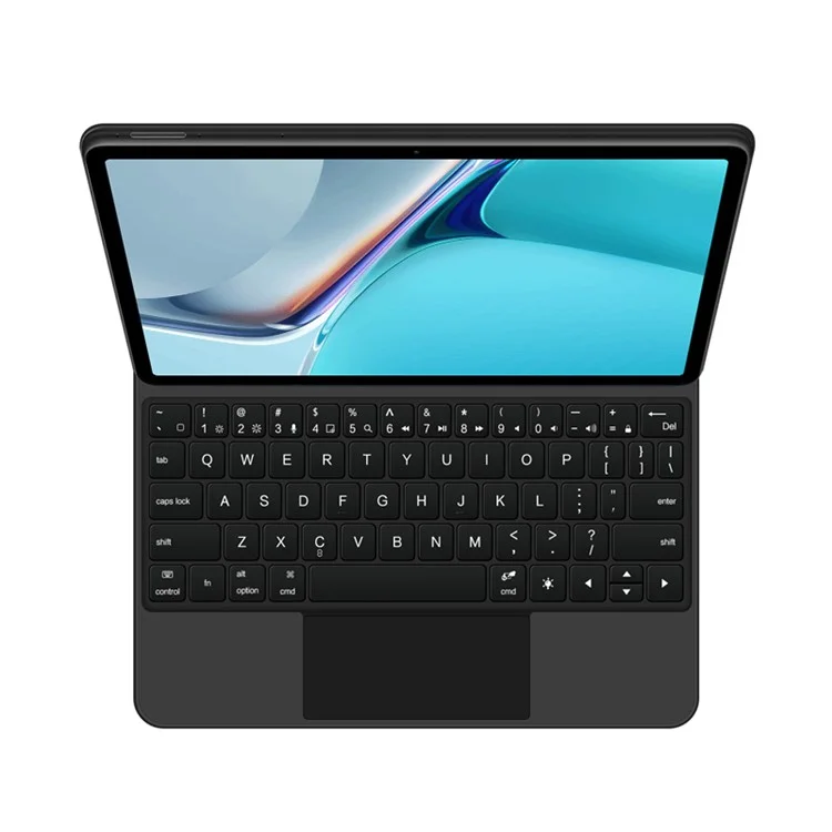 For Huawei MatePad 11 (2021) Magnetic Floating Bluetooth-compatible Keyboard + Leather Tablet Case