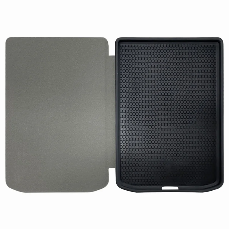 For PocketBook Verse Pro Leather Case E-Reader Auto Sleep / Wake Protective Cover - Black