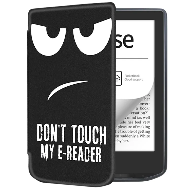 For PocketBook Verse Pro Leather Case E-Reader Cover with Auto Sleep / Wake - Don't Touch My E-Reader