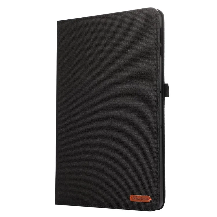 For Honor Pad 9 Leather Case Cloth Texture Tablet Cover Stand with Card Holder - Black