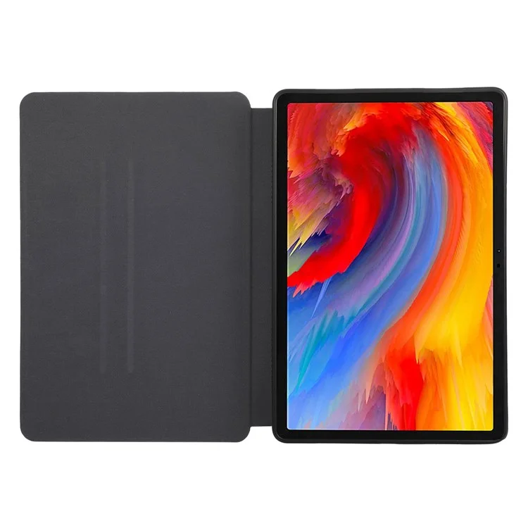 Para Lenovo Tab M11 (xiaoxin Almohadilla 11 2024) Case de Tableta Auto Sleep / Wake Folio Stand Cover - Negro