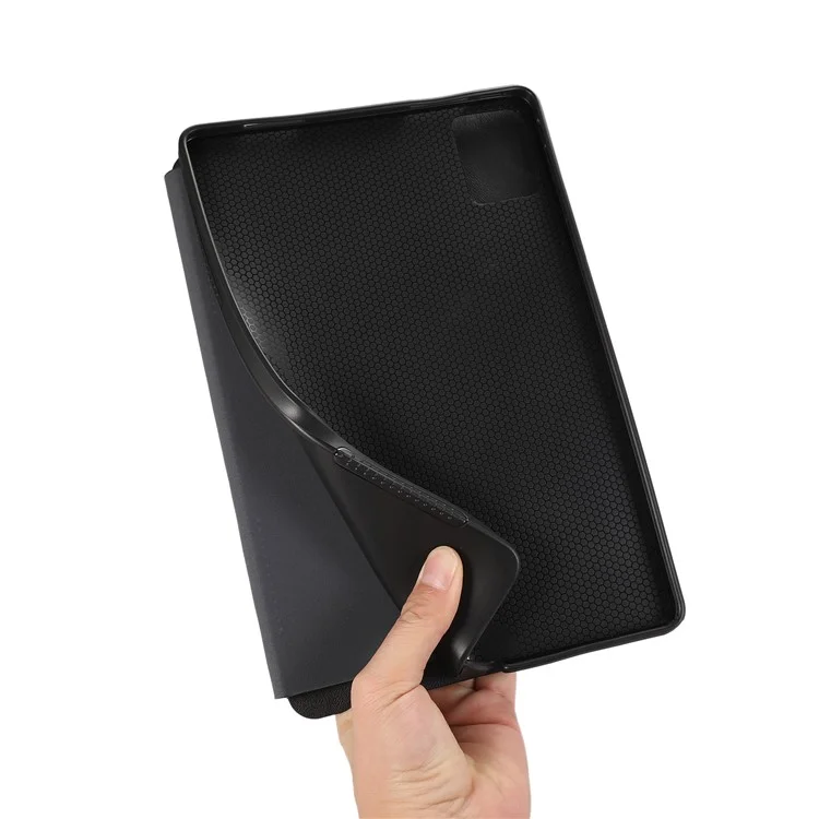 Pour Lenovo Tab M11 (pad Xiaoxin 11 2024) Case de Tablette Auto Sleep / Couverture du Stand de Wake Folio - Noir