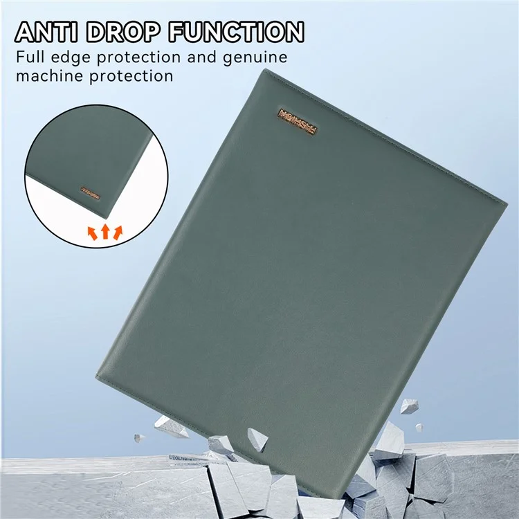 Per iPad Pro 11 (2022) / (2021) / (2020) / Air 11 (2024) / Air (2022) / (2020) 2 in 1 Custodia Tastiera Bluetooth in Pelle - Verde