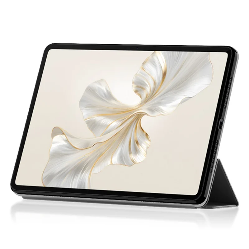 For Honor Pad 9 PU Leather Case Shockproof Trifold Stand Tablet Cover - Grey