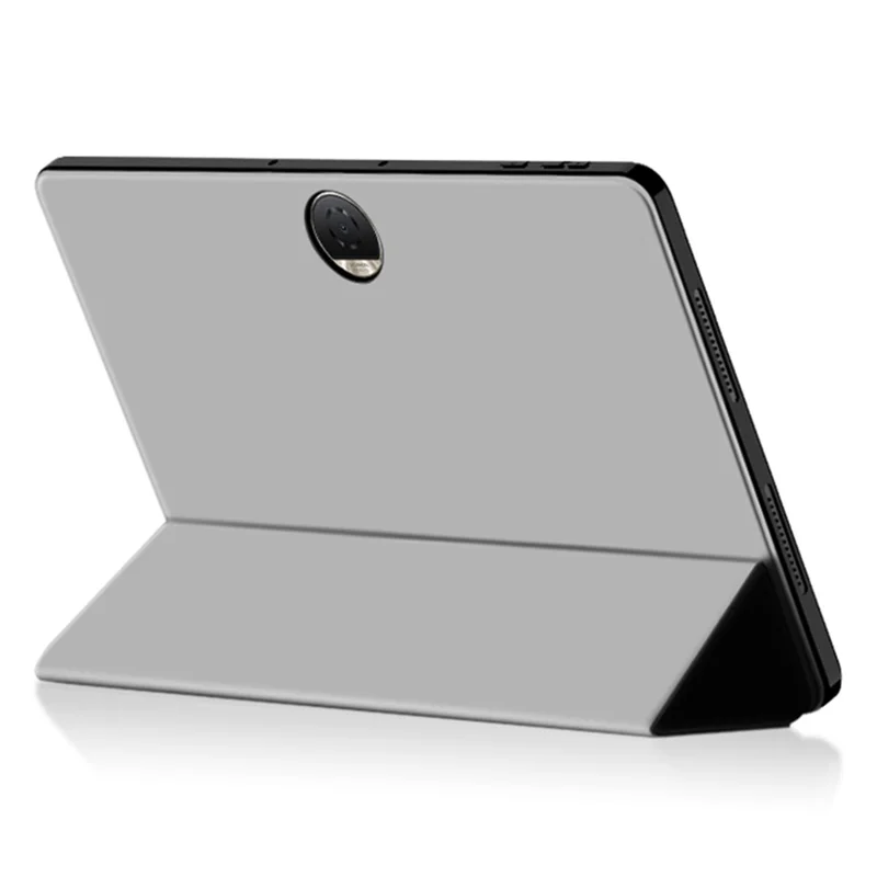 For Honor Pad 9 PU Leather Case Shockproof Trifold Stand Tablet Cover - Grey