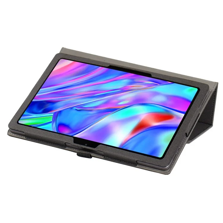 Per TCL NxtPaper 11 Tablet Case Skin-touch Stand PU Leather Drop-resistant Cover - Black