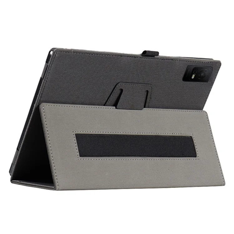 For TCL NxtPaper 11 Tablet Case Skin-touch Stand PU Leather Drop-resistant Cover - Black