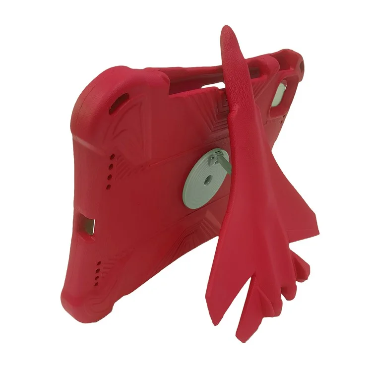 For iPad (2025) / 10.9 (2022) / Air (2020) / (2022) / iPad Pro 11 (2020) / (2021) / (2022) EVA Case Airplane Style Kickstand - Red