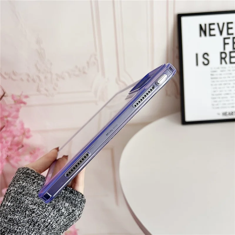 For Xiaomi Redmi Pad SE Case Transparent Protective Back Cover - Pink