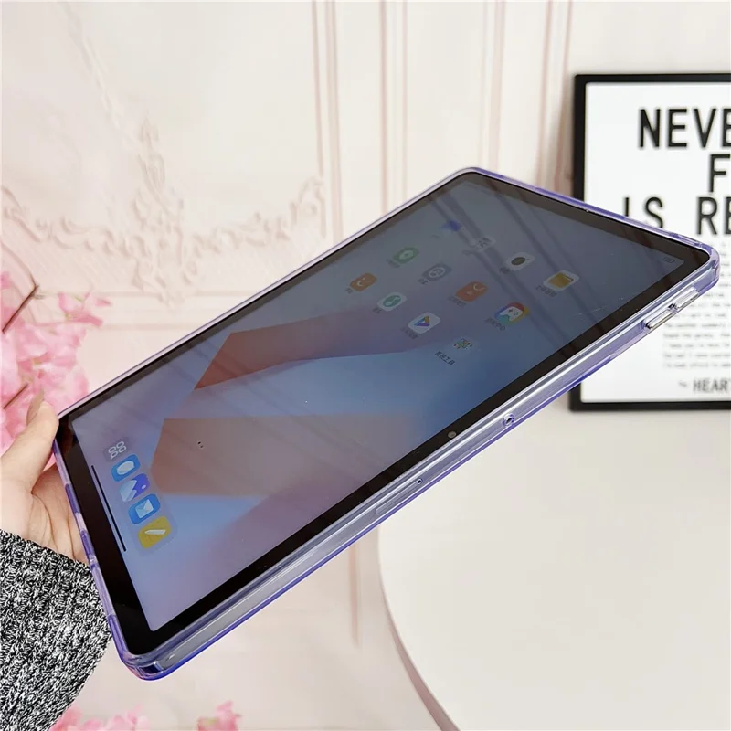 For Xiaomi Redmi Pad SE Case Transparent Protective Back Cover - Pink