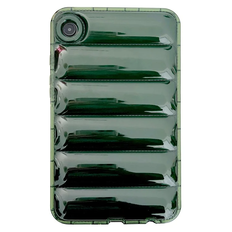 For Samsung Galaxy Tab A9+ Case Soft TPU Down Jacket Grain Tablet Cover - Green