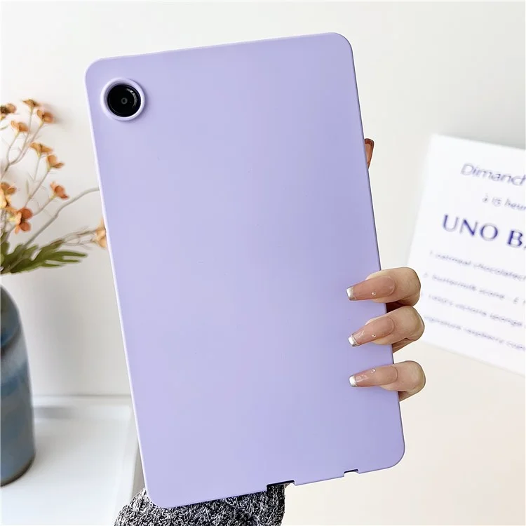 Для чехла Samsung Galaxy Tab A9+ Кожаная сенсорная TPU-Shockproof Tablet Cover - Фиолетовый
