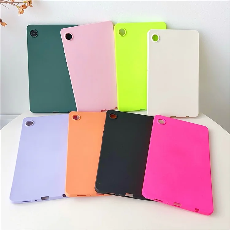 Для чехла Samsung Galaxy Tab A9+ Кожаная сенсорная TPU-Shockproof Tablet Cover - Фиолетовый