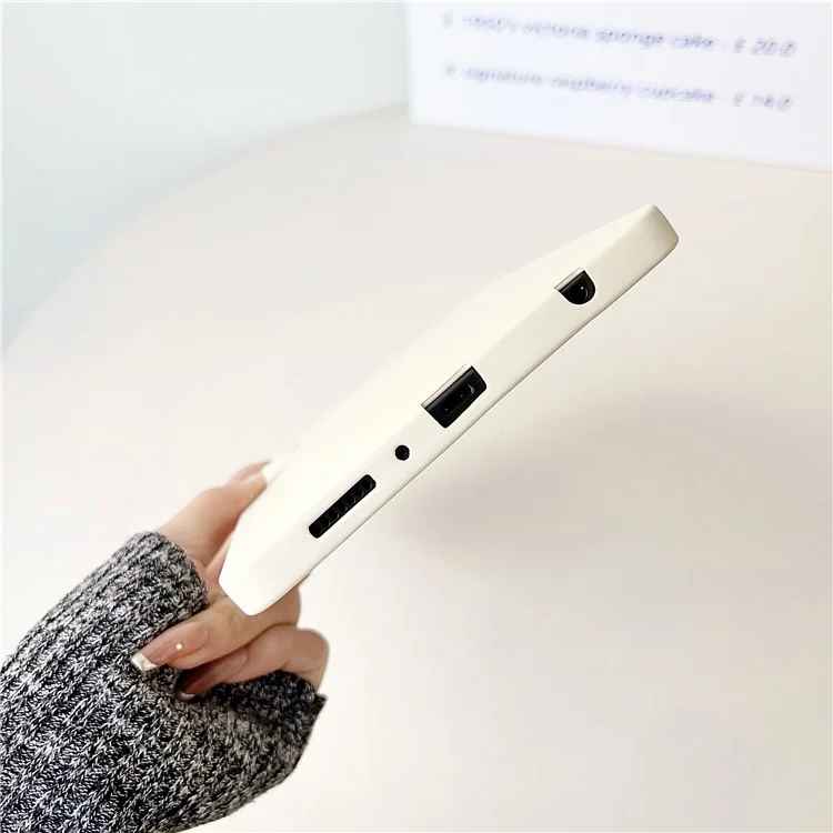 For Samsung Galaxy Tab A9+ Case Skin-touch TPU Shockproof Tablet Cover - White
