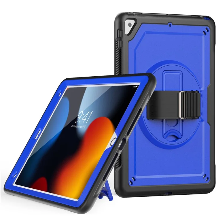 per ipad 10.2 (2019)/(2020) (2021) // ipad pro 10.5-polly (2017) / ipad air 10,5 pollici (2019) copertina di tavolette tra cinturini - blu scuro