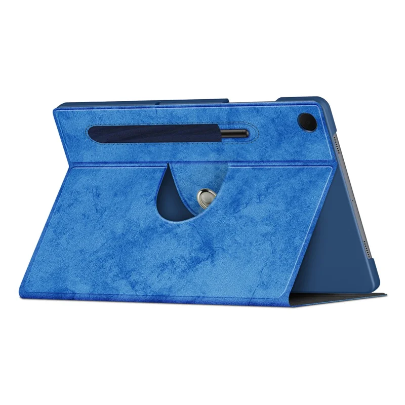 For Samsung Galaxy Tab A9+ SM-X210 SM-X216 SM-X218 Case Leather Tablet Rotary Stand Cover - Blue