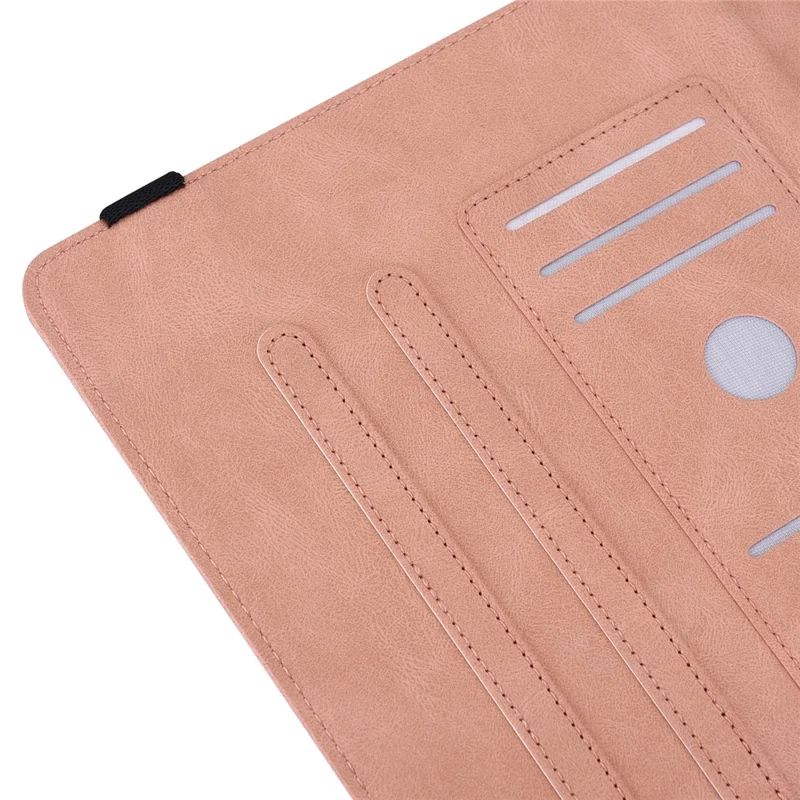 For Amazon Fire HD 10 (2023) Leather Case Card Holder Stand Tablet Cover - Pink