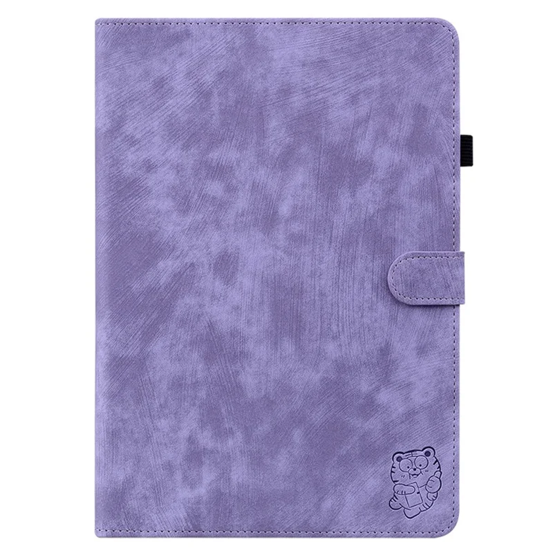 For Amazon Fire HD 10 (2023) Case Leather Tablet Cover with Card Slots Stand - Purple
