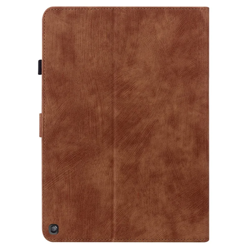 For Amazon Fire HD 10 (2023) Case Leather Tablet Cover with Card Slots Stand - Brown